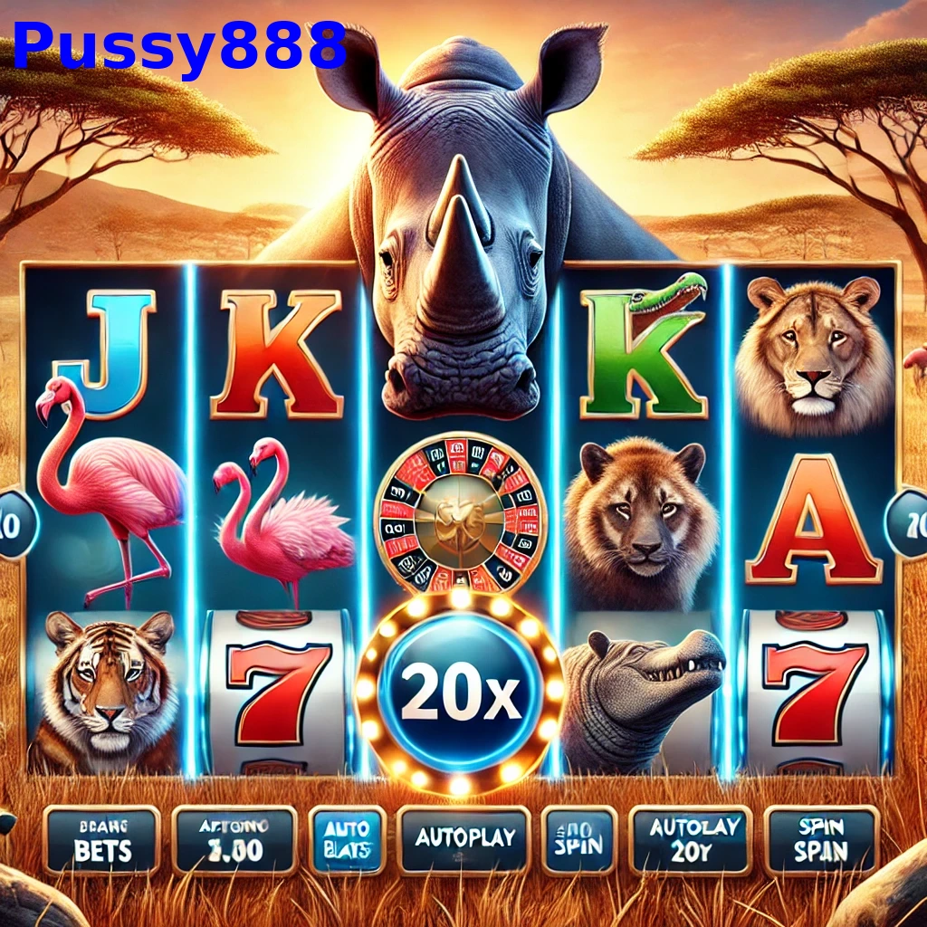 pussy888-Great-Rhino-slot-game-features