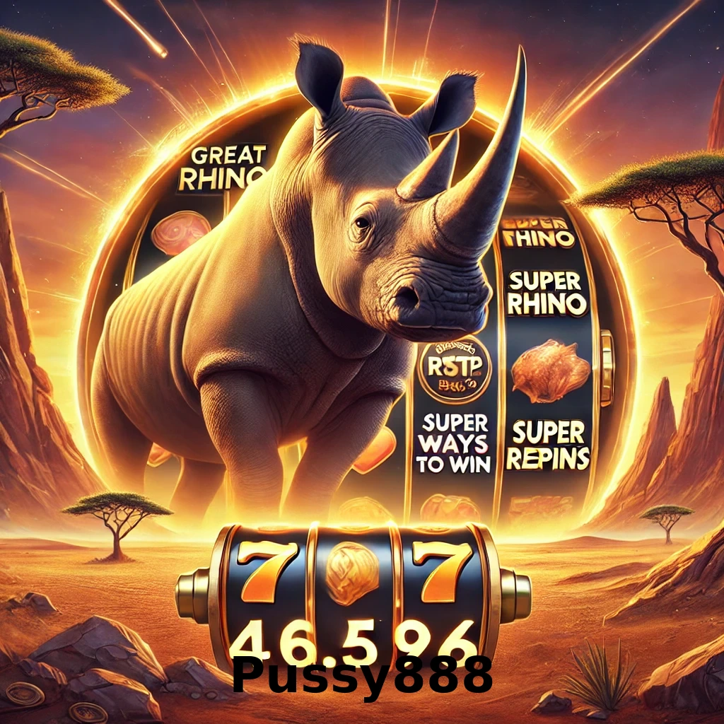 pussy888-Great-Rhino-slot-game-poster